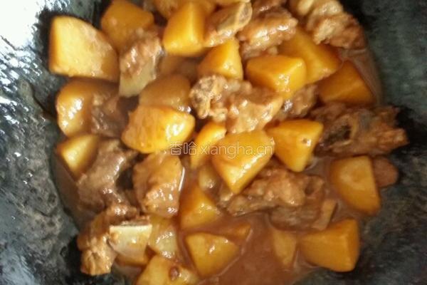 土豆烧排骨的做法图解4