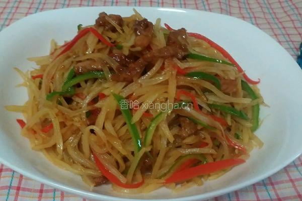 土豆丝炒肉