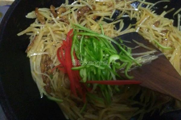 土豆丝炒肉的做法图解7
