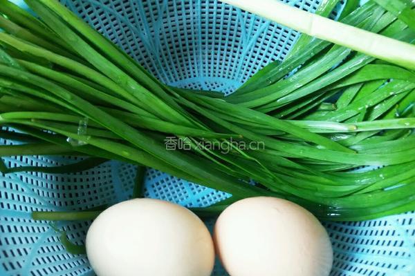海米韭菜鸡蛋水饺的做法图解1