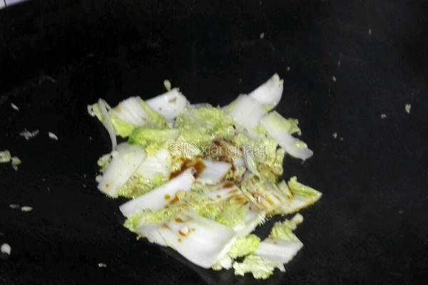 白菜炒豆腐的做法图解4