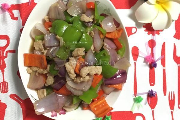 紫洋葱炒肉的做法图解7