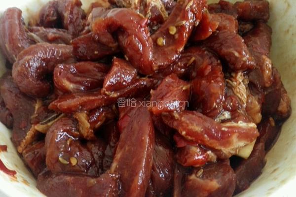 微波炉风干牛肉干的做法图解4