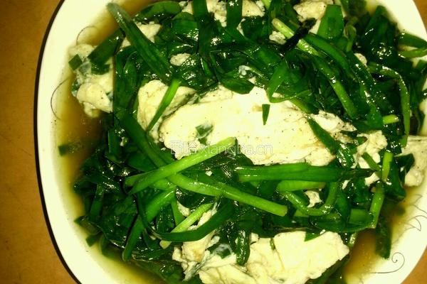 韭菜炒滑蛋的做法图解4