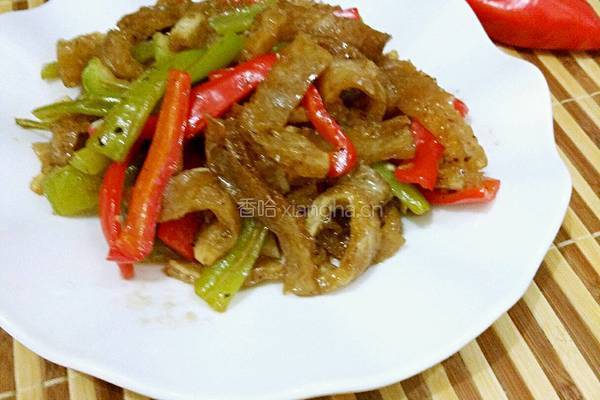 虎皮椒炒肉皮的做法图解6