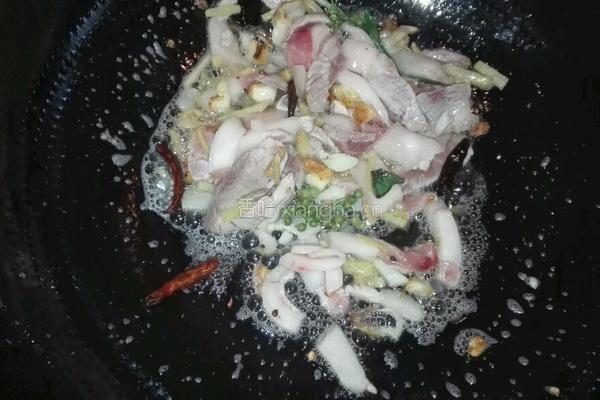 青扁豆小炒肉的做法图解5