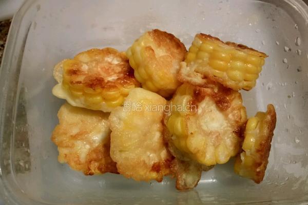 香煎玉米饼的做法图解2