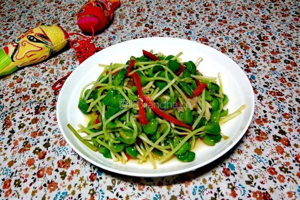 清炒豆苗的做法图解12