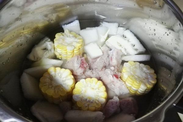 冬瓜排骨玉米汤的做法图解5