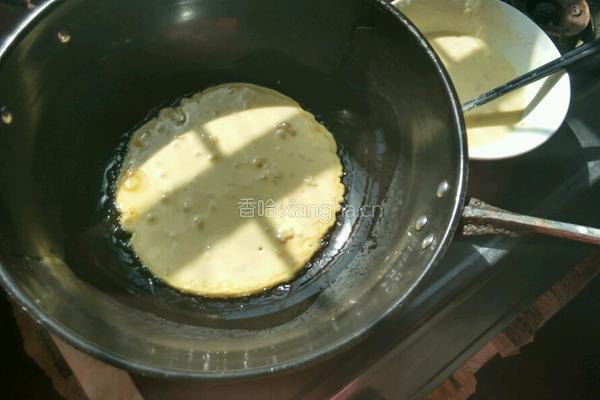 香蕉蛋饼的做法图解4
