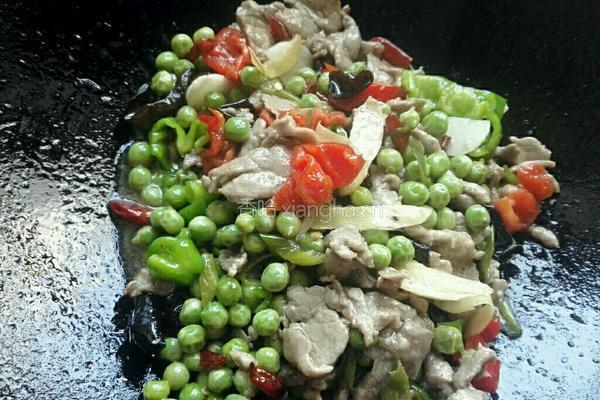 豌豆小炒肉的做法图解7