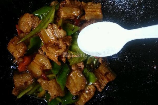五花肉豆豉炒青椒的做法图解7