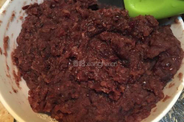 红豆沙煎堆,广东美食的做法图解2