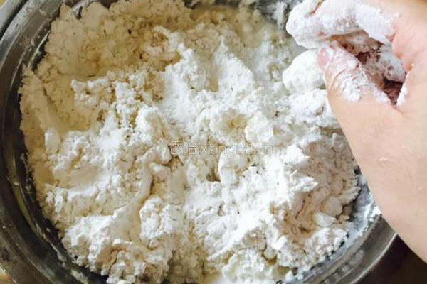 红豆沙煎堆,广东美食的做法图解3