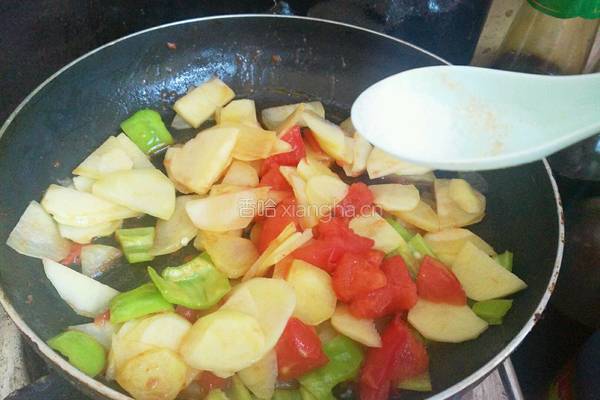 西红柿土豆片的做法图解6