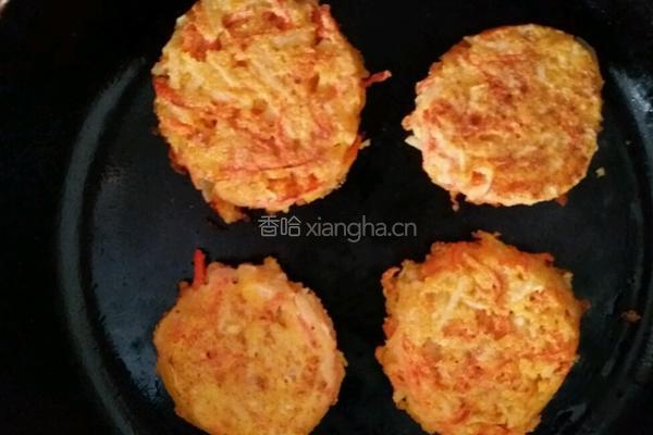 土豆胡萝卜煎饼的做法图解3