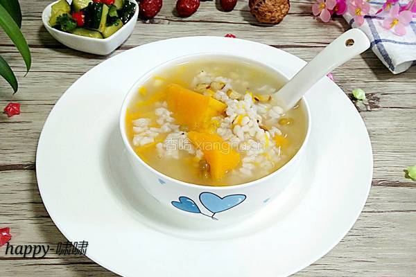南瓜绿豆薏仁粥的做法图解11