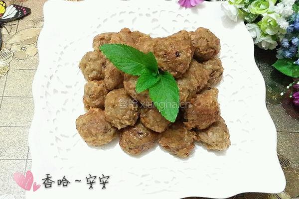 猪肉丸子的做法图解12