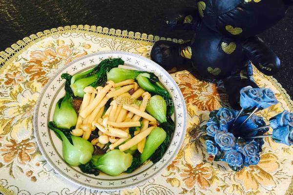 鲜菇炒白菜心的做法图解9