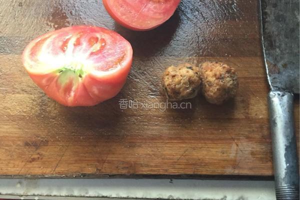 西红柿肉末鸡蛋汤的做法图解1