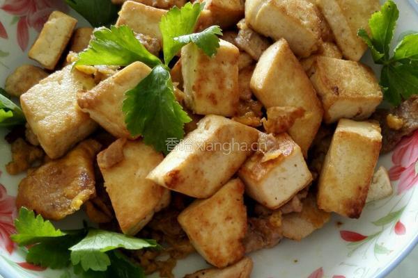 干煎培根豆腐的做法图解5
