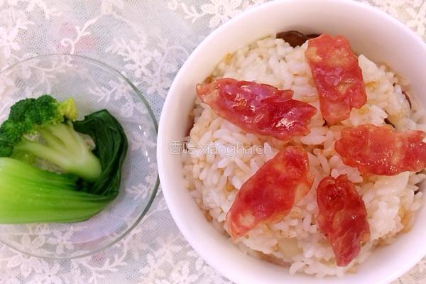 电饭煲腊味煲仔饭的做法图解12