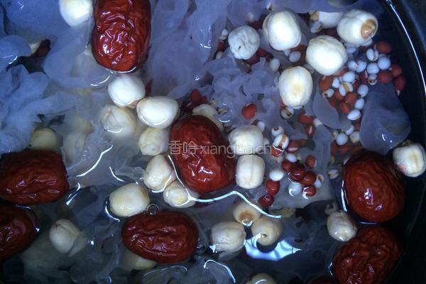 薏米莲子银耳羹的做法图解3