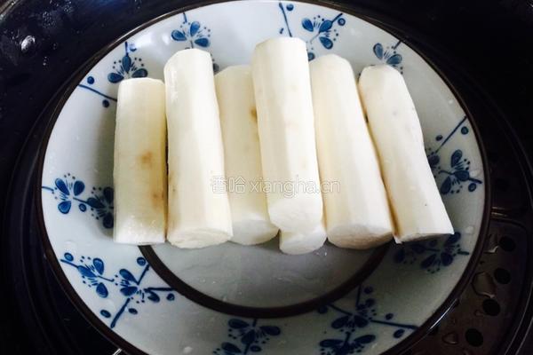 蓝莓果酱山药泥的做法图解2