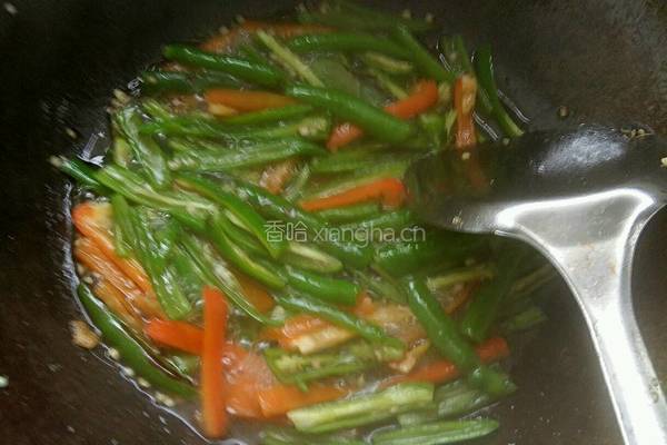 辣椒炒豆干的做法图解3