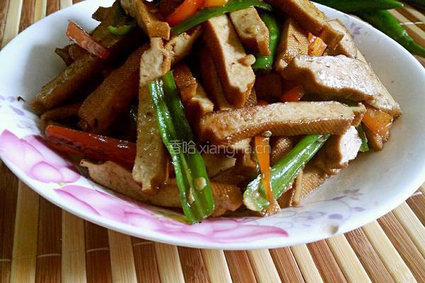 辣椒炒豆干的做法图解6