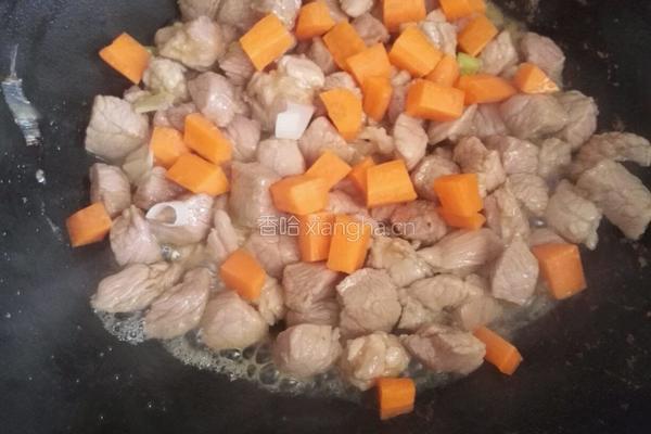 肉焖饭的做法图解8