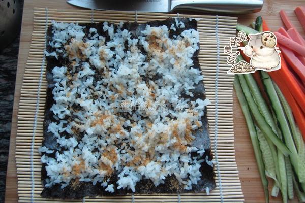 快手版紫菜包饭的做法图解5