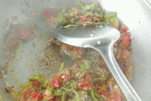 茄丁打卤面的做法图解8