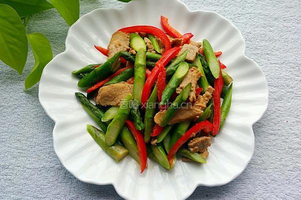 芦笋炒肉片的做法图解9