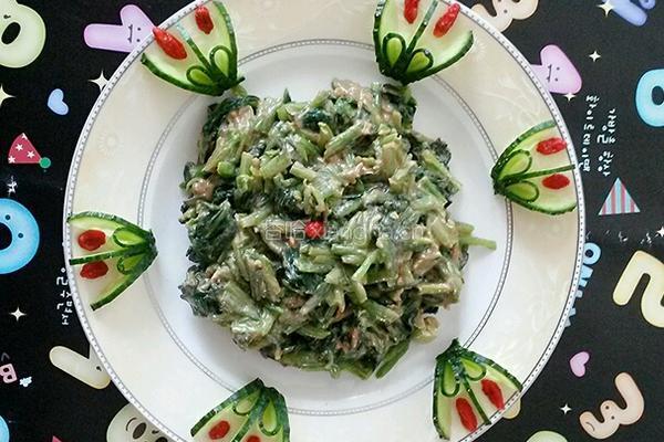 麻酱菠菜的做法图解7