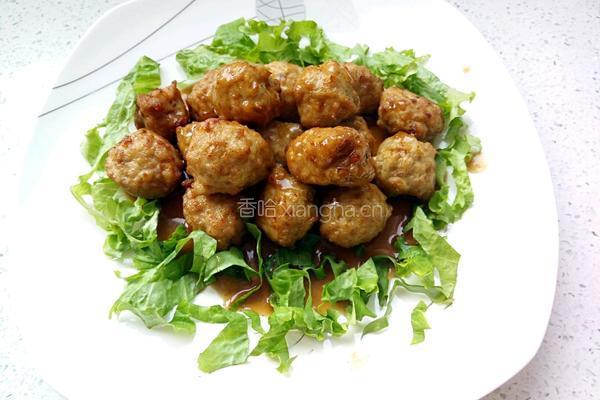 浇汁肉丸的做法图解9