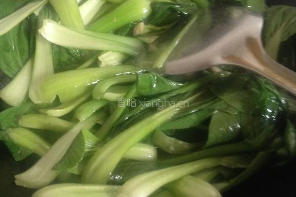 生炒油菜的做法图解2