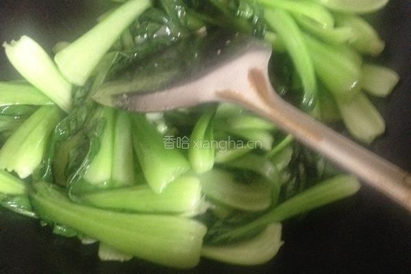 生炒油菜的做法图解3