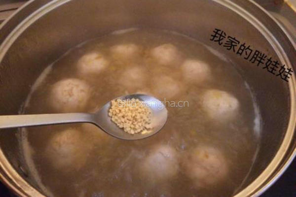 鲜虾鸡肉丸子汤的做法图解10