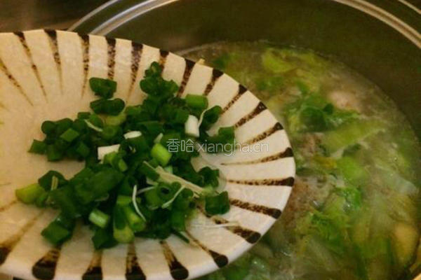 鲜虾鸡肉丸子汤的做法图解14