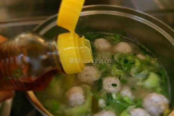 鲜虾鸡肉丸子汤的做法图解15