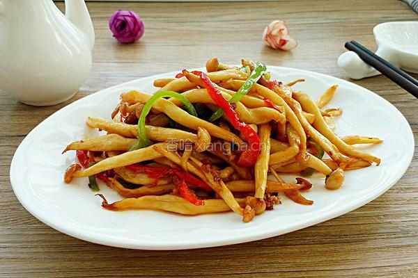 干煸茶树菇的做法图解9