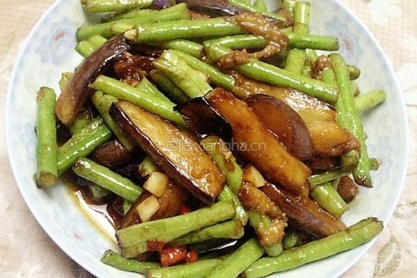 长豆烧茄子的做法图解12