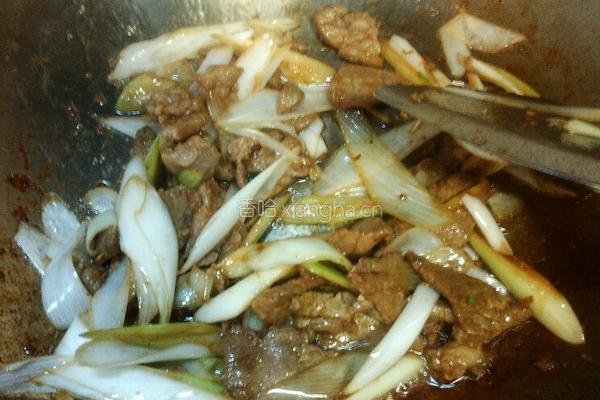 葱爆肉的做法图解5