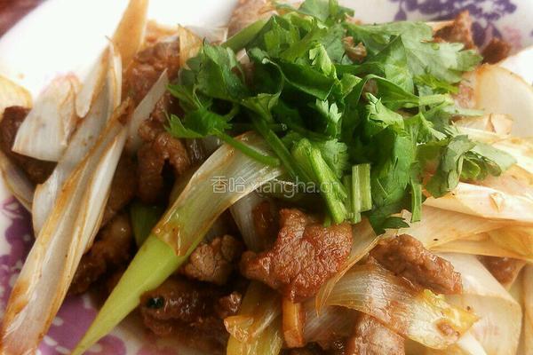 葱爆肉的做法图解6