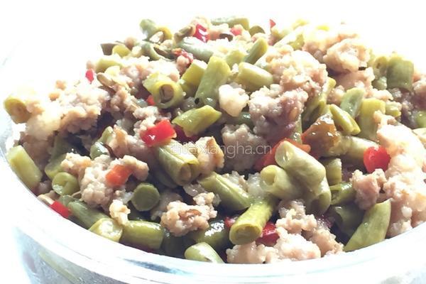 肉末酸豆角的做法图解5
