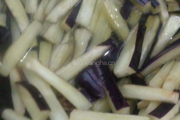 肉丝茄子的做法图解3