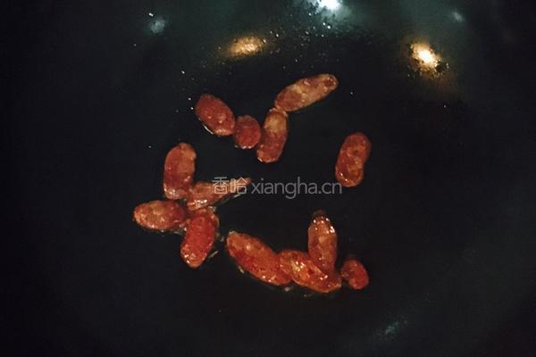 腊味什锦炒饭的做法图解4