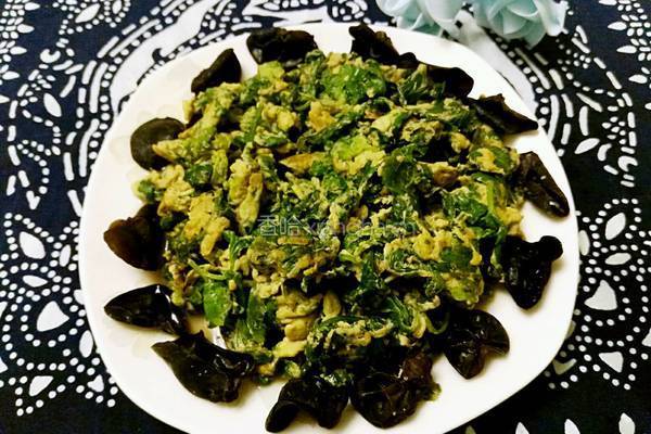 芹菜叶炒鸡蛋的做法图解6