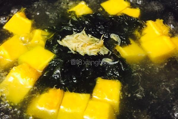 紫菜虾皮南瓜汤的做法图解5